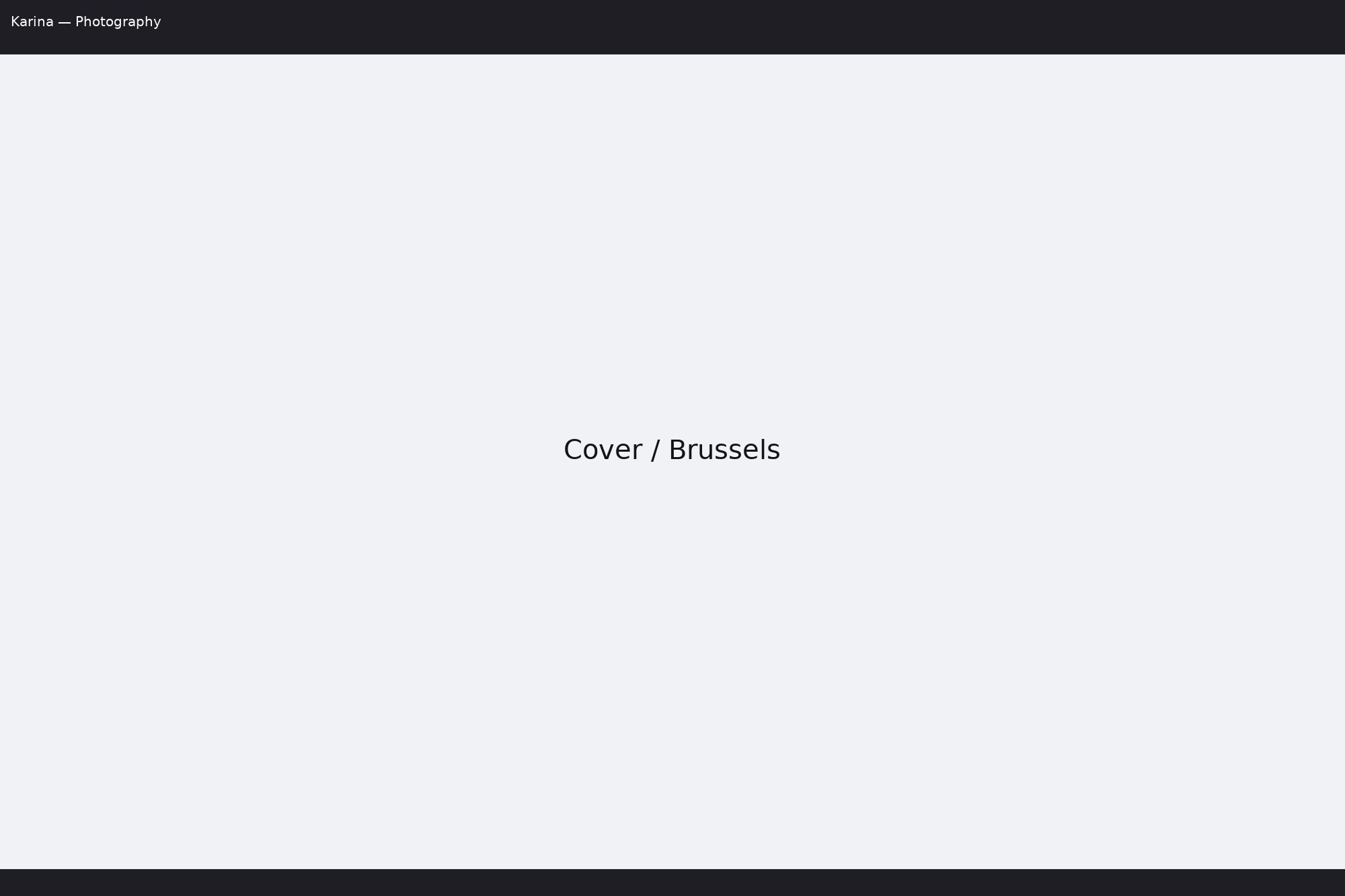 Brussels walk — cover